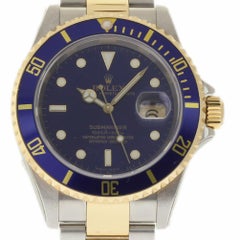 Rolex New Old Stock Submariner 16613 Steel Gold 2005 Box/Paper/Warranty #RL276