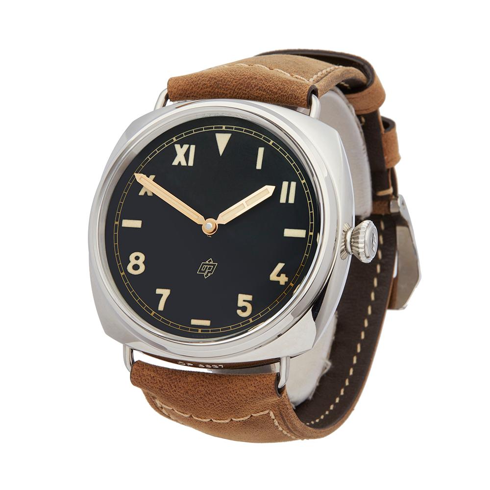 Contemporary 2018 Panerai Radiomir Stainless Steel PAM00424 Wristwatch
 *
 *Complete with: Box, Manuals & Guarantee dated 1st April 2018
 *Case Size: 47mm
 *Strap: Brown Calf Leather
 *Age: 2018
 *Strap length: Adjustable up to 20cm. Please note we