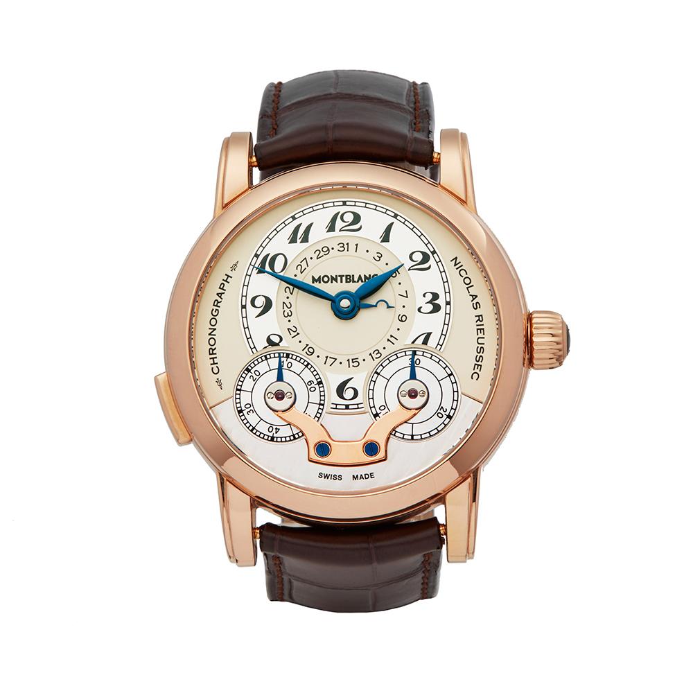 Montblanc Nicolas Rieussec Chronograph Rose Gold 102334 Wristwatch