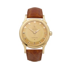 Vintage 1956 Omega Constellation Yellow Gold 2853 Wristwatch