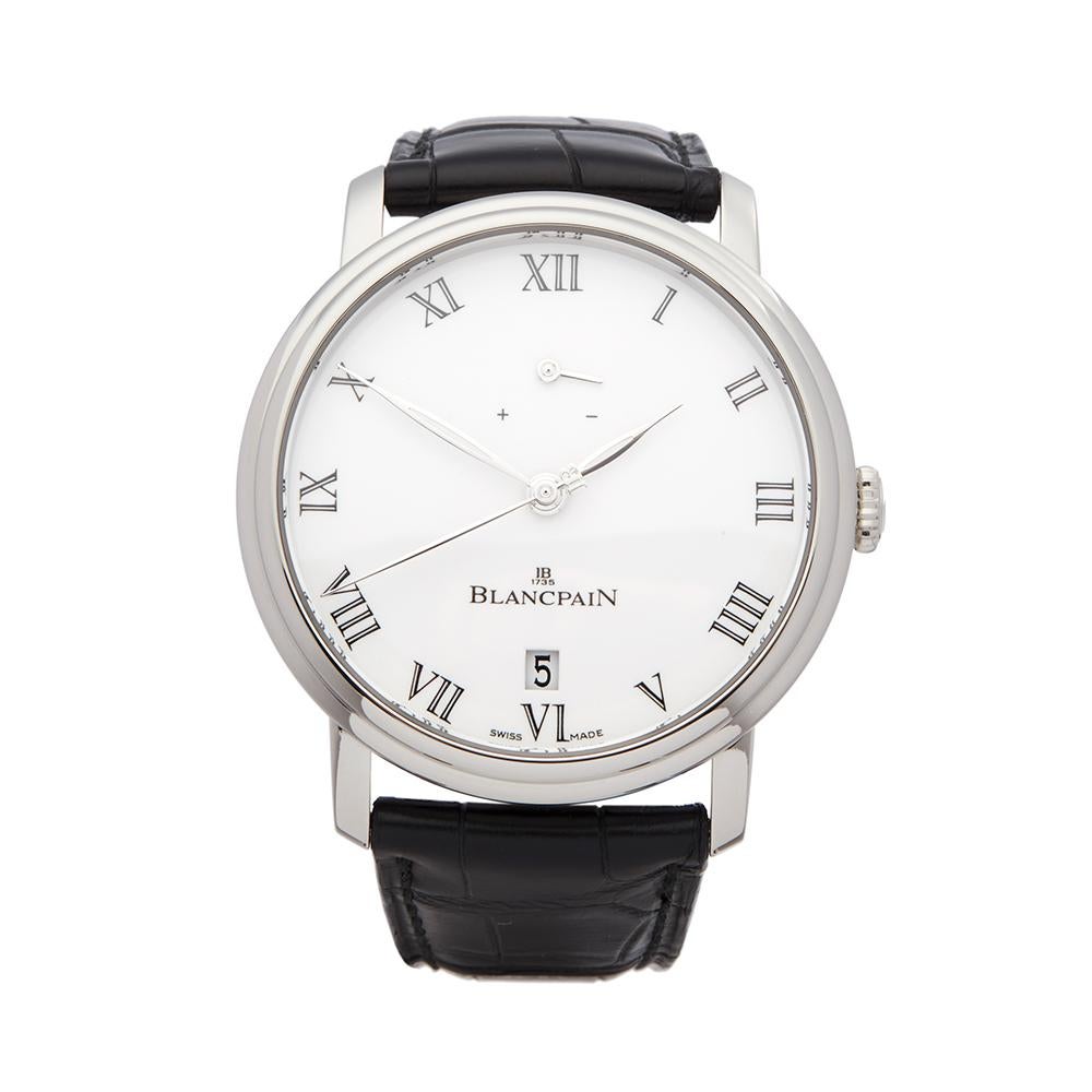 2012 Blancpain Villeret 5 Jours Platinum 6613-3403-55B Wristwatch