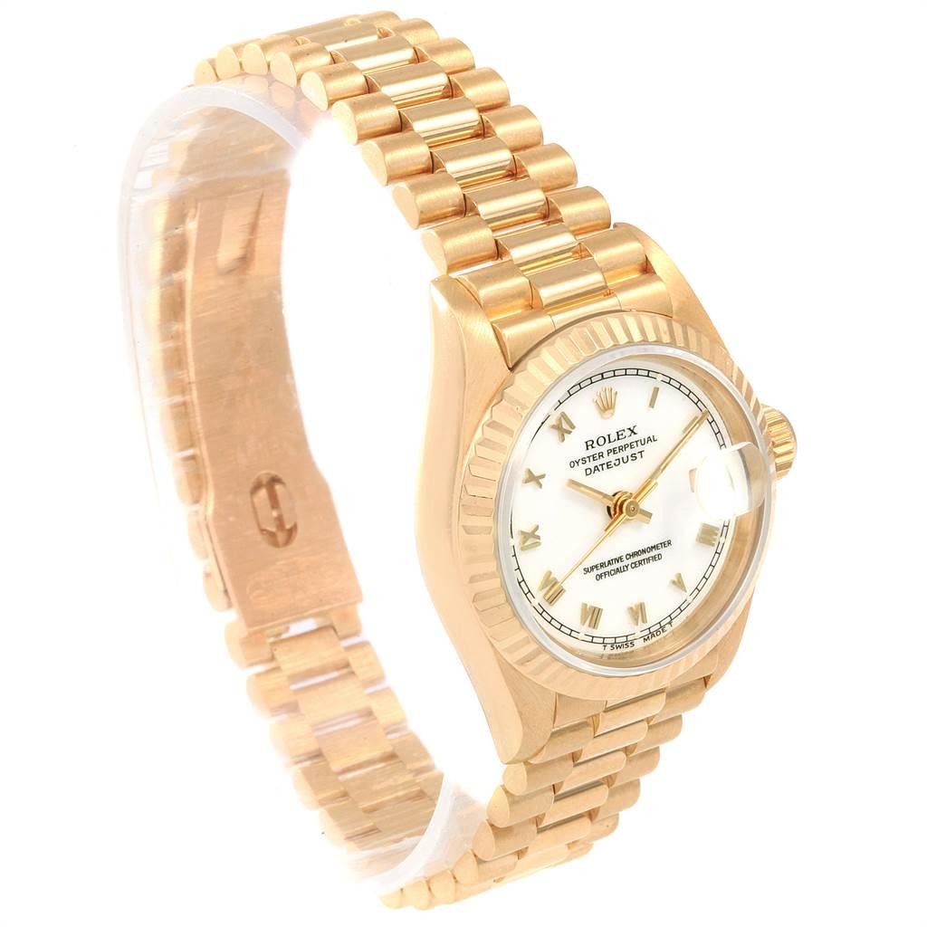 Women's Rolex President Datejust 26 Yellow Gold Ladies Watch 69178 Box