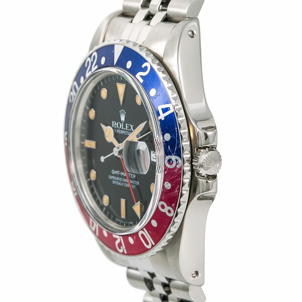 Rolex GMT Master 16750, Black Dial Certified Authentic For Sale 1