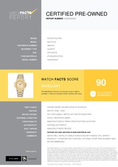 Patek Philippe Nautilus 3900/00, Certified Authentic