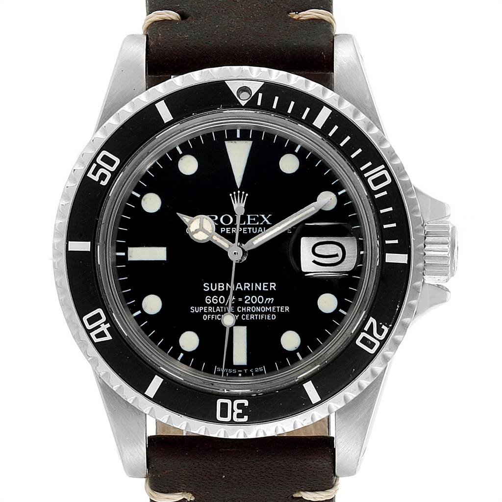 vintage leather strap rolex