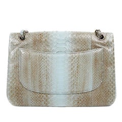 Chanel Degrade Python Jumbo Classic- Brown and Blue
