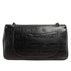 Chanel Black Leather Rue Cambon Double Flap Shoulder bag