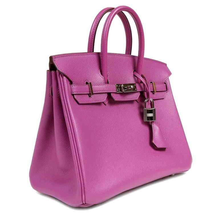Hermes Anemone Purple Epsom 25 cm Birkin Bag at 1stDibs | birkin bag purple