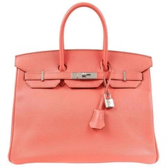 Hermes Pink Flamingo Epsom Birkin- 35 cm with PHW