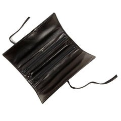 Chanel Black Denim Jewelry Roll Case