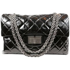 Chanel Black Patent Leather XXL Reissue Bag