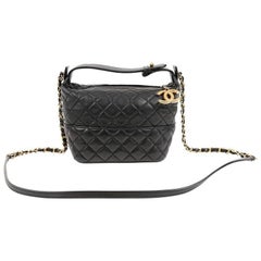 Chanel Black Quilted Leather Crossbody Bag