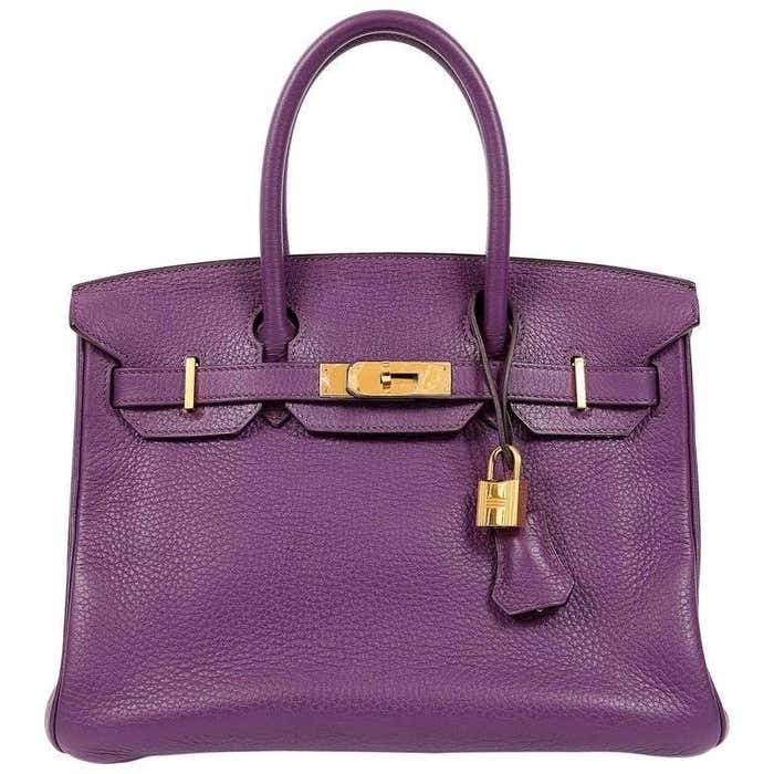 Hermes Ultra Violet Togo 30 cm Birkin Bag with GHW For Sale at 1stDibs ...