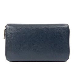Chanel Navy Caviar Leather XL Zip Wallet