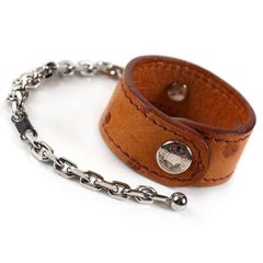 Hermes Brown Ostrich Vintage Glove Holder