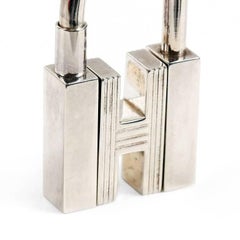 Hermes H Cadena Lock Charm- Silver Tone