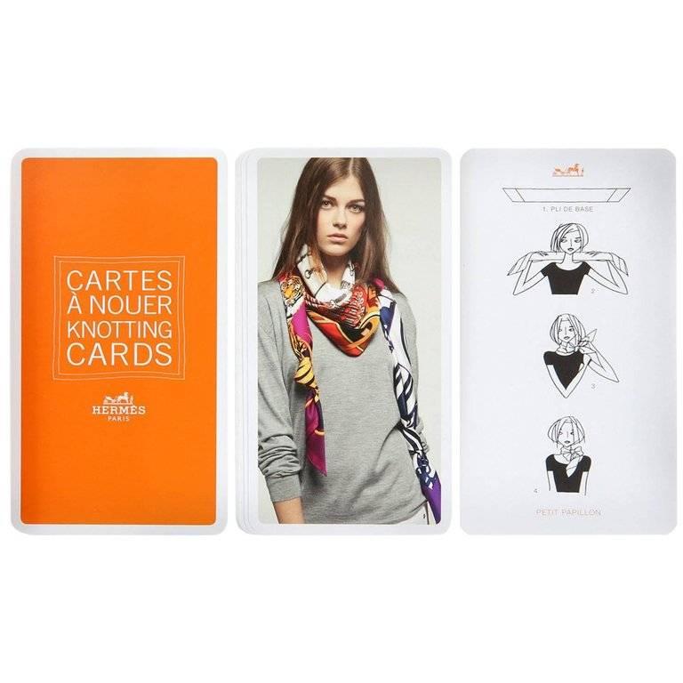 Hermes Scarf Knotting Cards 3