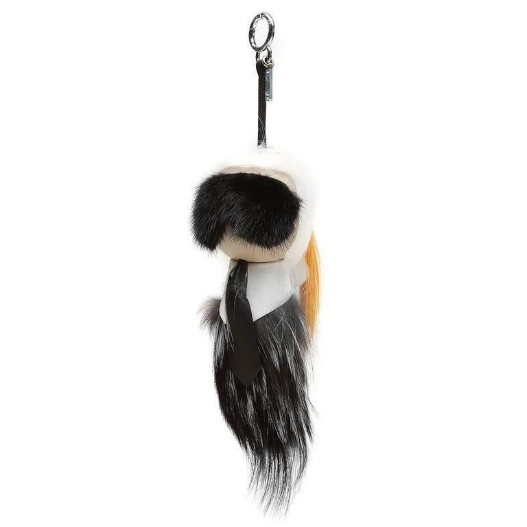 Fendi Karlito Fur Charm- Large