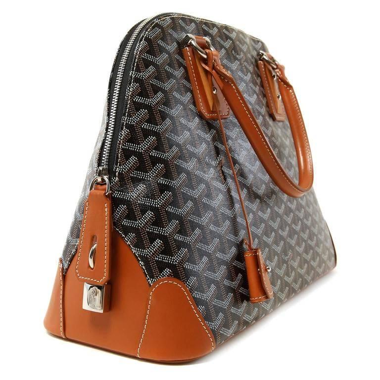 Goyard Sac Vendome Handbag Coated Canvas PM at 1stDibs