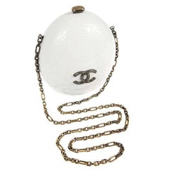 Chanel Cruise Collection Ivory Resin Turtle Shell Print Bag with Strap, 2016 