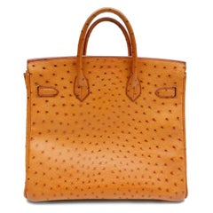 Hermes Miel Ostrich HAC Birkin Bag- 32 cm