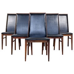 Mid-Century Modern Milo Baughman for Dillingham, Set of Eight Side Dining Chairs