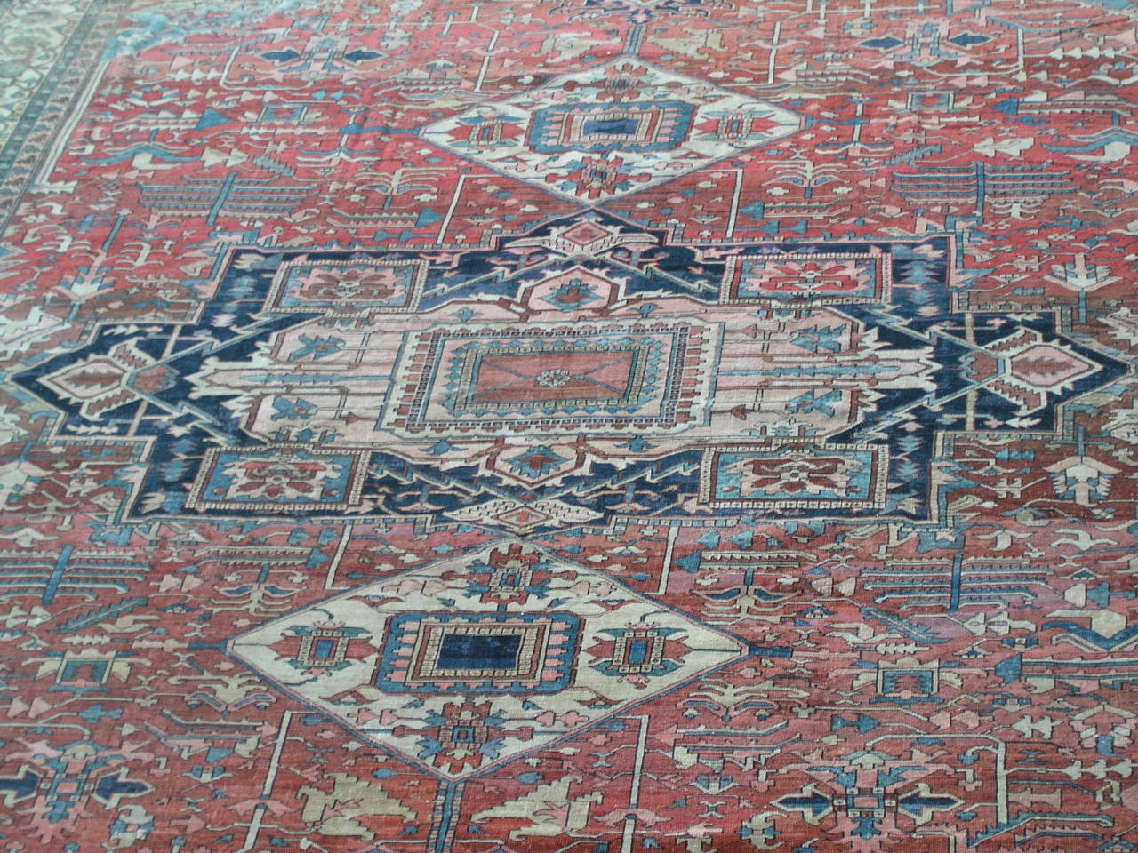 Antique Oversize Persian Serapi, circa 1900