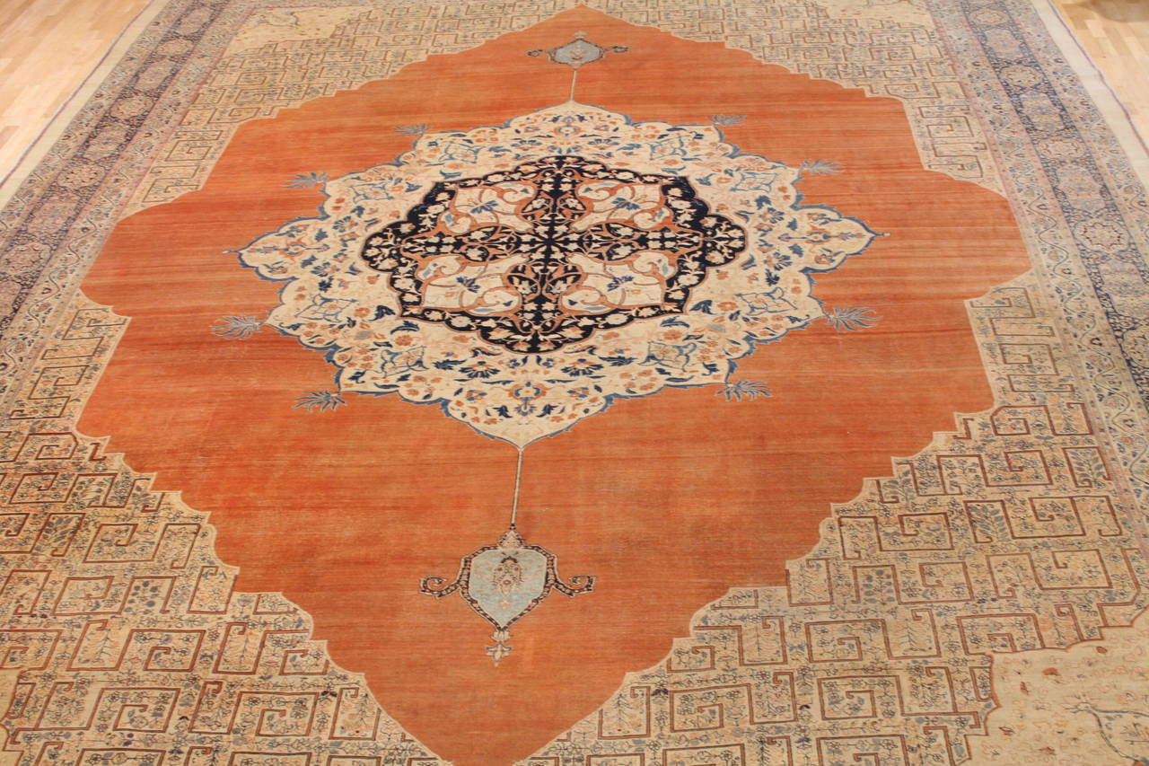 Woven Antique Hadji Jallili Tabriz, 1880-1900 For Sale