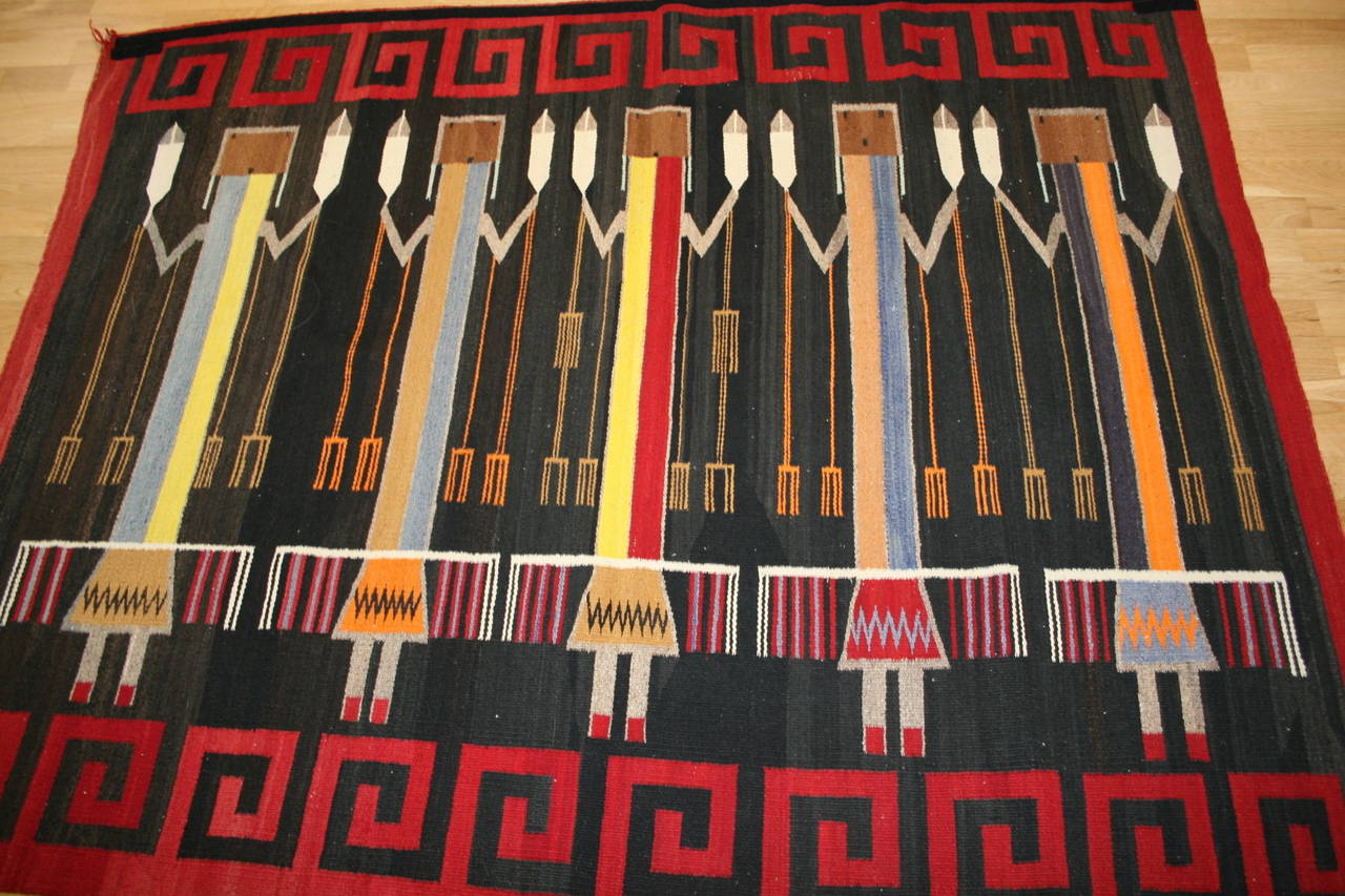 Early 20th Century Antique Navajo Yei For Sale