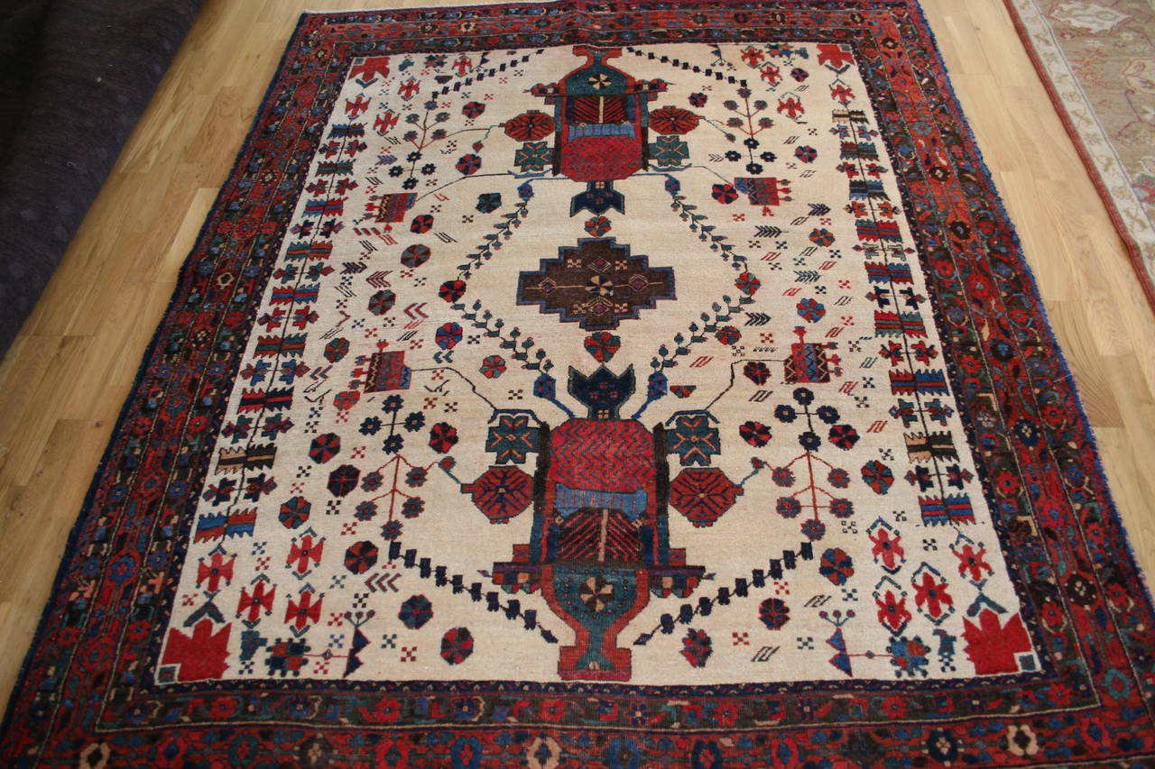Antique Persian Tribal Afshar In Excellent Condition For Sale In Aspen, CO