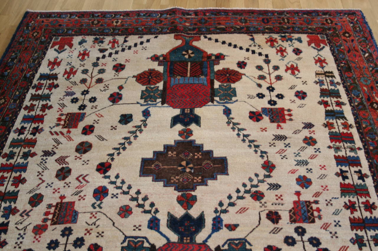 Late 19th Century Antique Persian Tribal Afshar For Sale