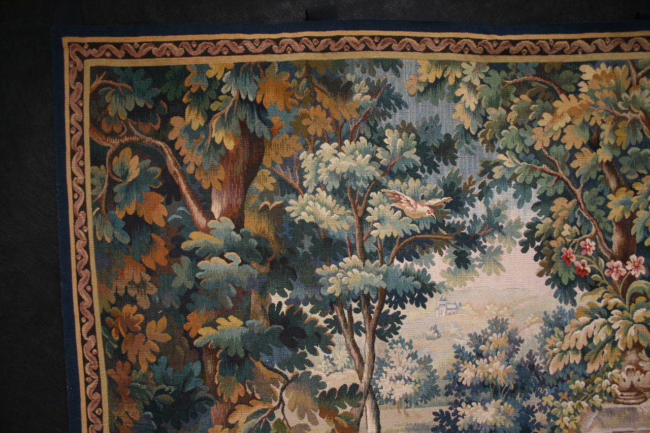 Woven Antique Pictorial Belgium Tapestry
