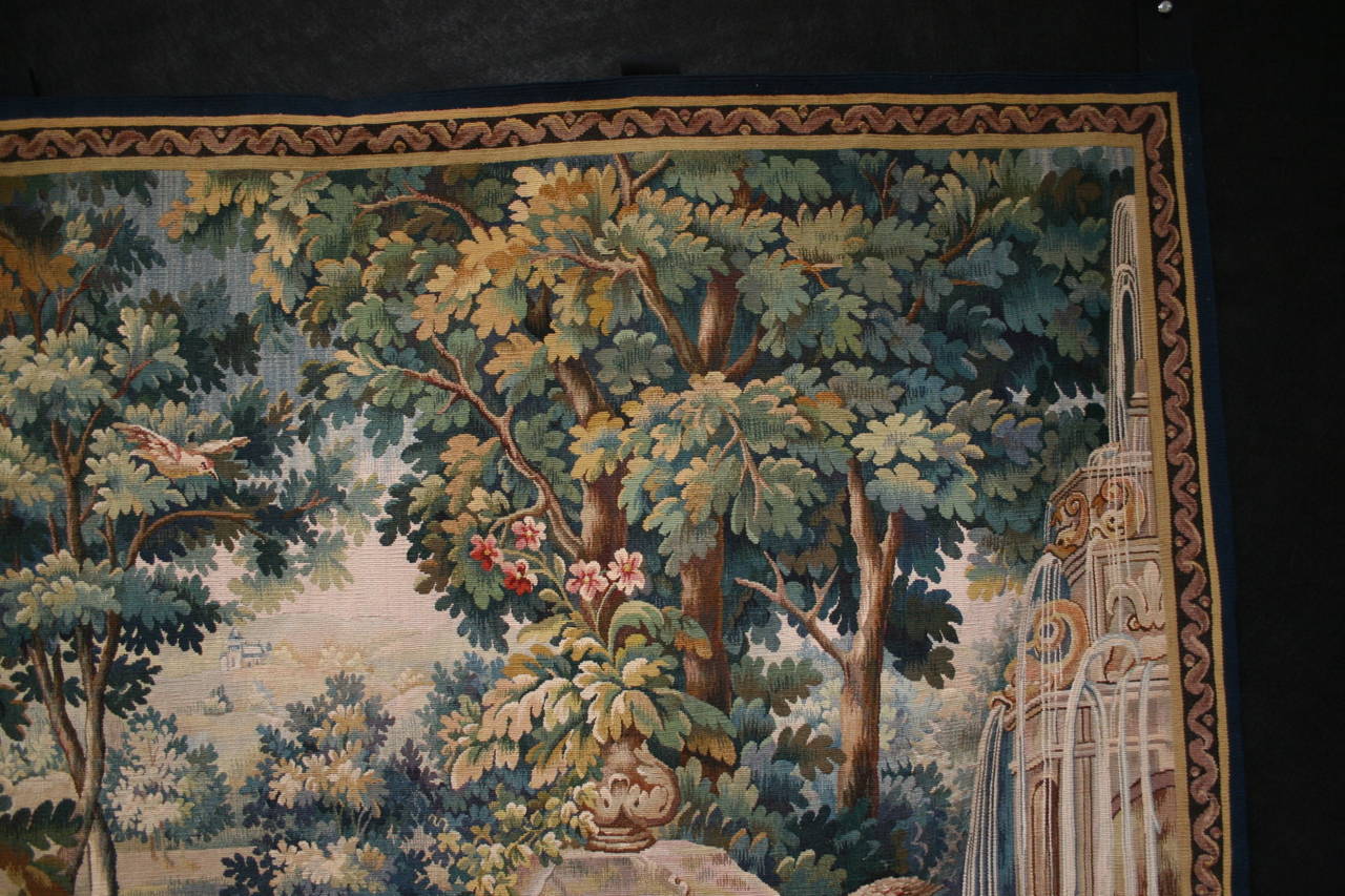 Antique Pictorial Belgium Tapestry In Excellent Condition In Aspen, CO