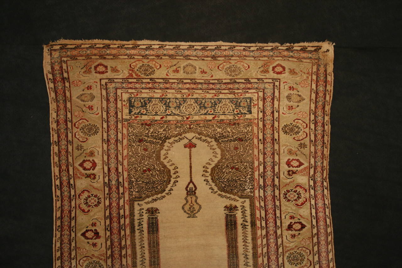 Antique Kayseri or Ponderma Prayer Rug