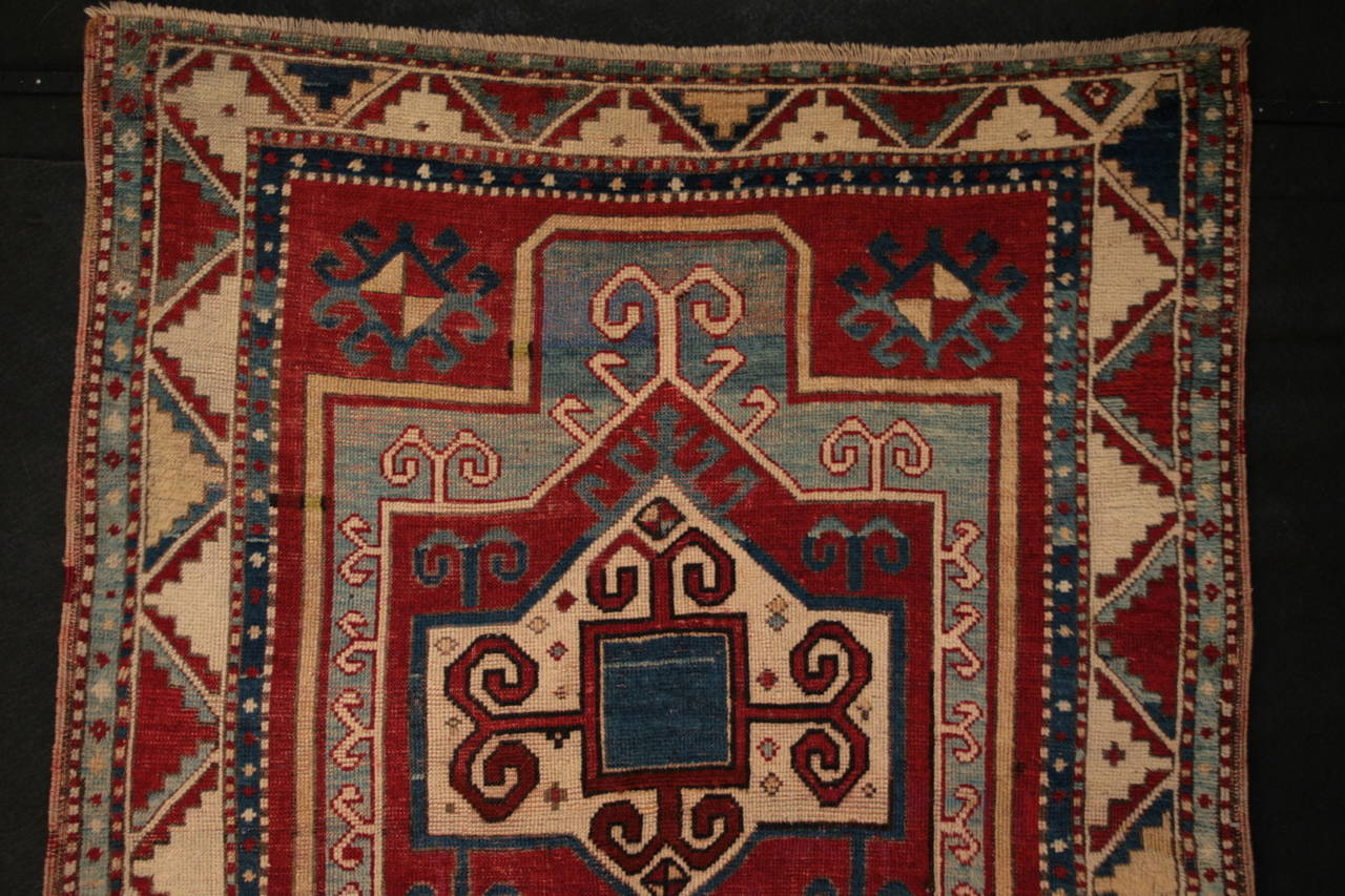 Woven Rare Antique Armenian Fachralo Kazak Prayer For Sale