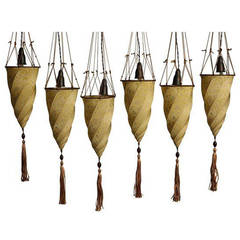 Fortuny Hanging Lamps Set of Six