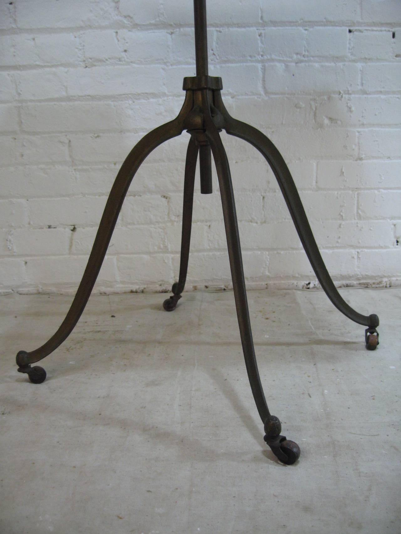 Lambie Oak and Iron Industrial Book Stand 3