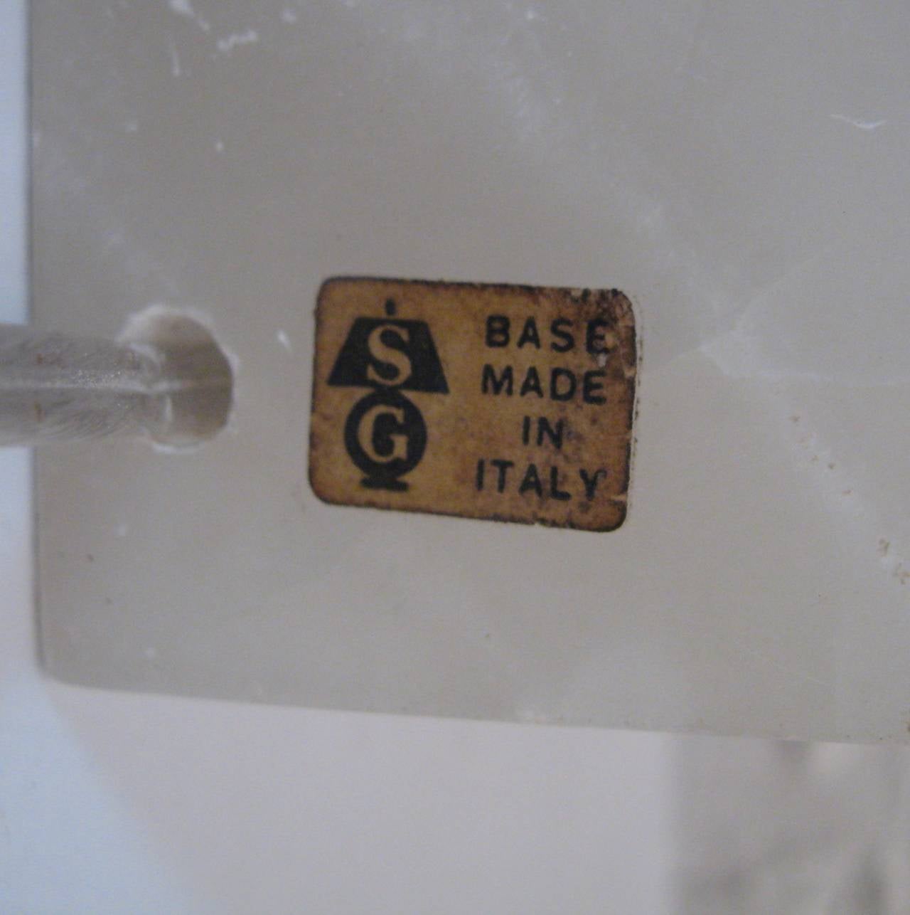 SG Italian Alabaster Lamp 2