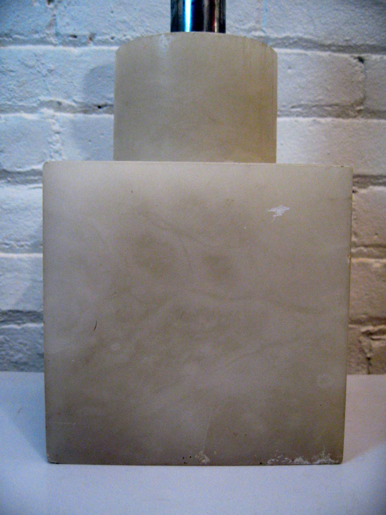 Post-Modern SG Italian Alabaster Lamp