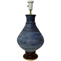 Mid-Century Modern Italian Pottery Lamp
