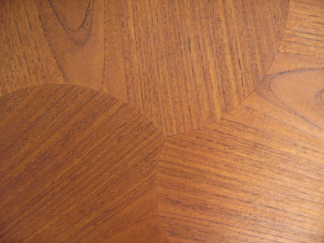 Danish Modern Teak Pinwheel Side Table 1