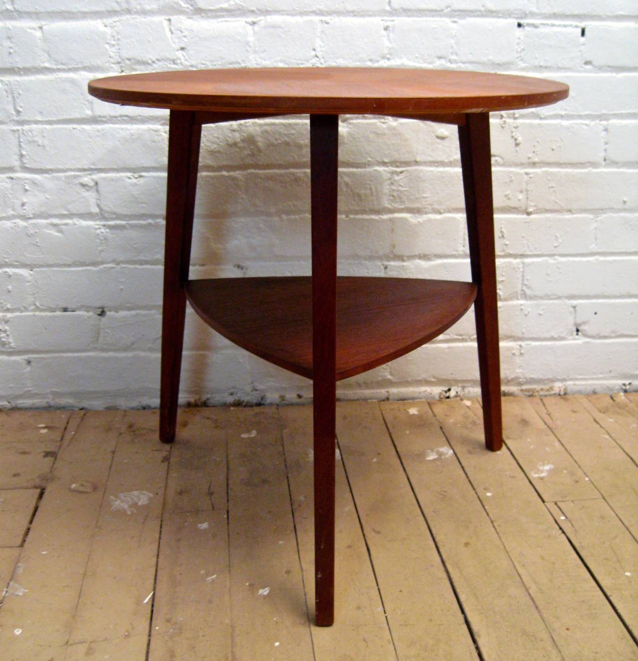 Fine Danish teak side table with 