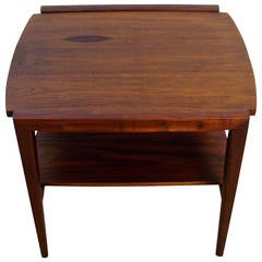Mid-Century Modern Walnut and Rosewood Inlay End Table Mid-Century Modern Walnut and Rosewood Inlay End Table