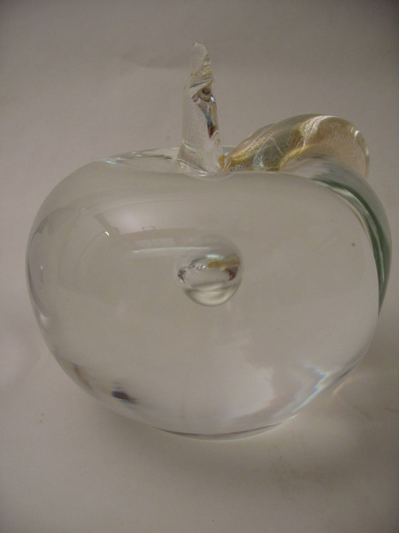 Italian Art Glass Pear and Apple 1