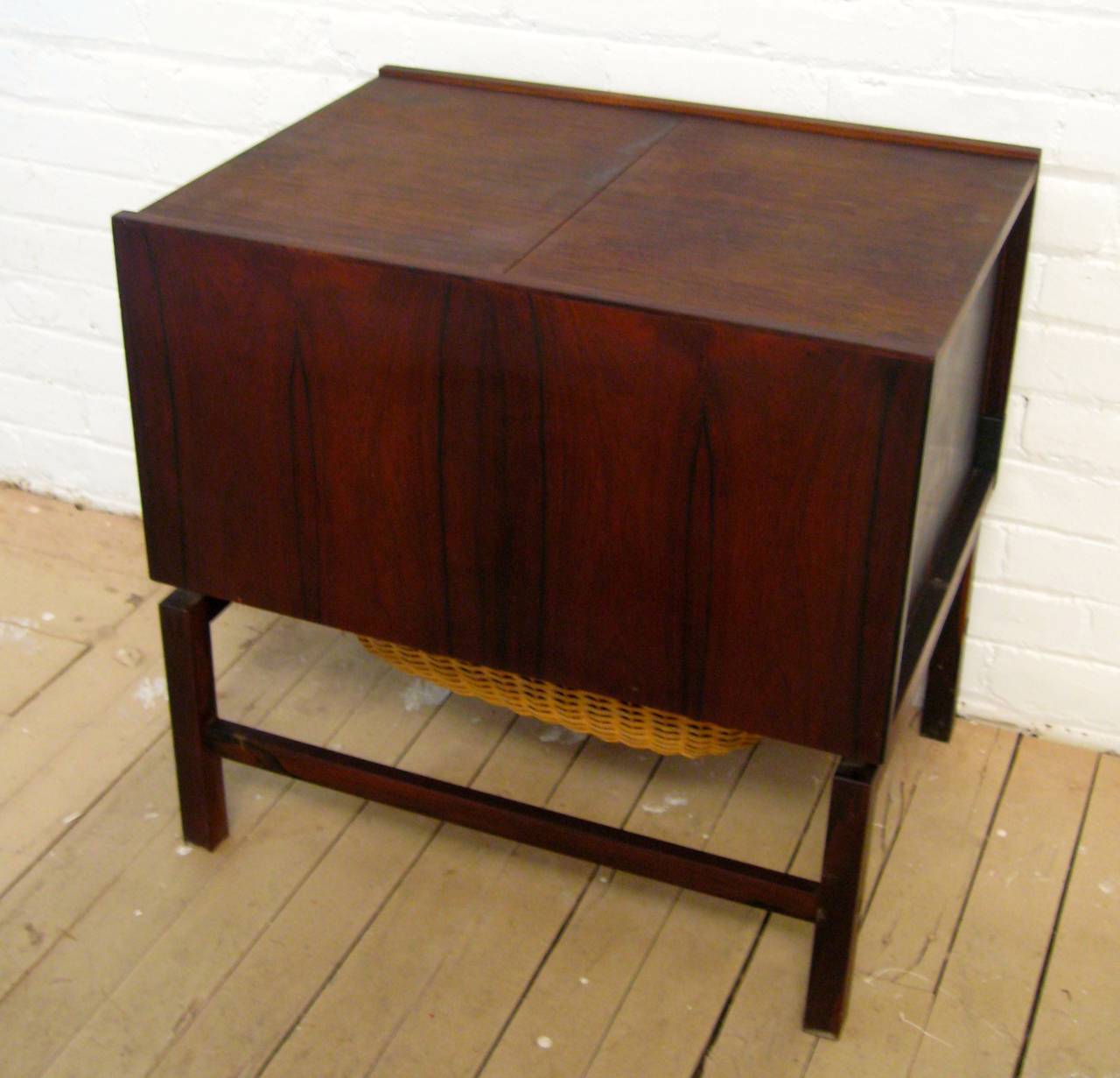 Mid-20th Century Danish Modern Rosewood Sewing Stand
