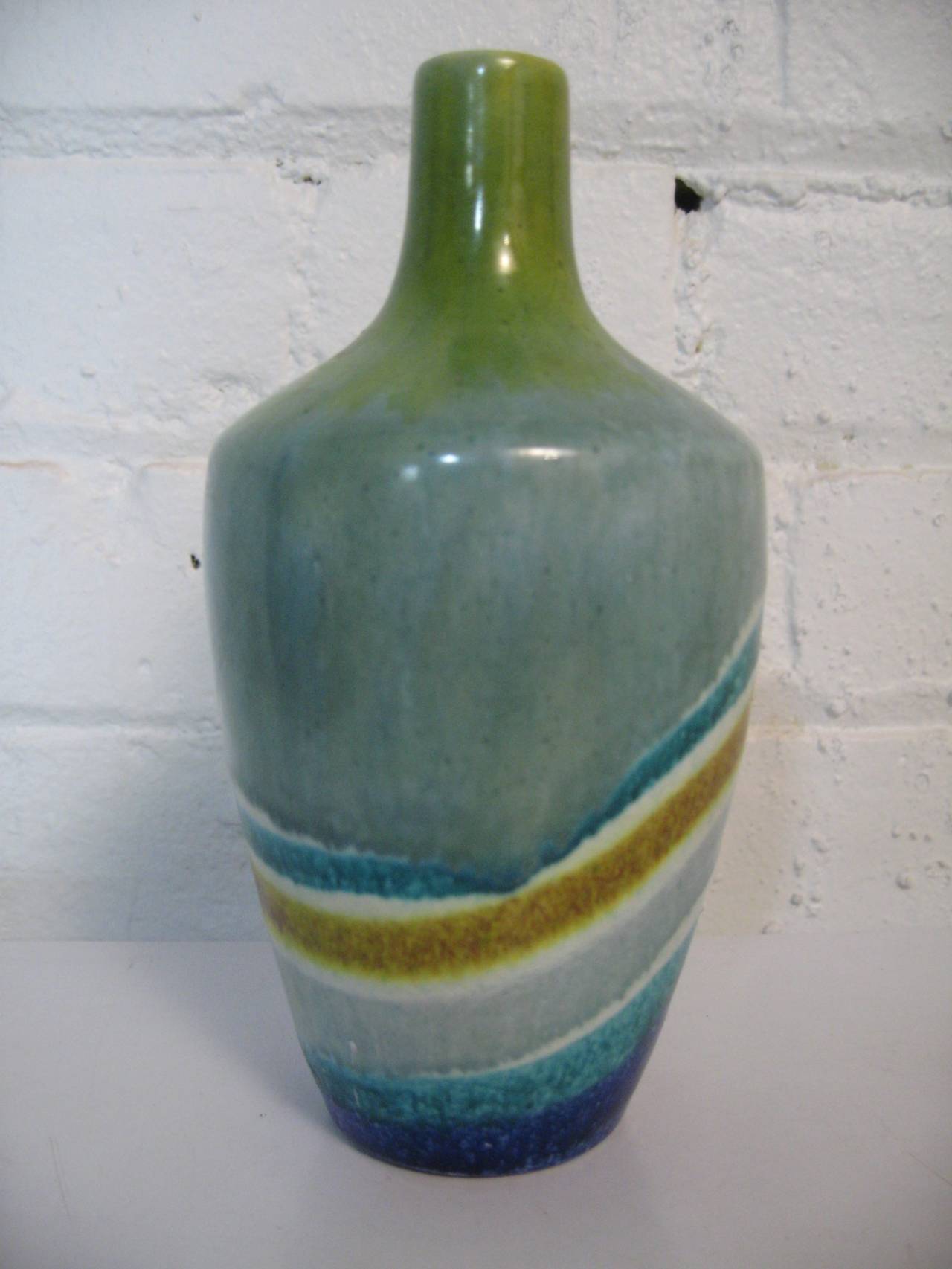 Bitossi Modern Art Pottery Vase for Raymor at 1stdibs
