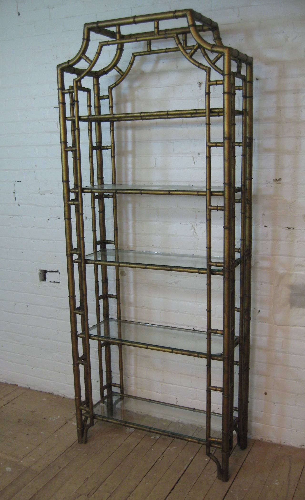 Chinese Chippendale Style Faux Bamboo Etagere At 1stdibs