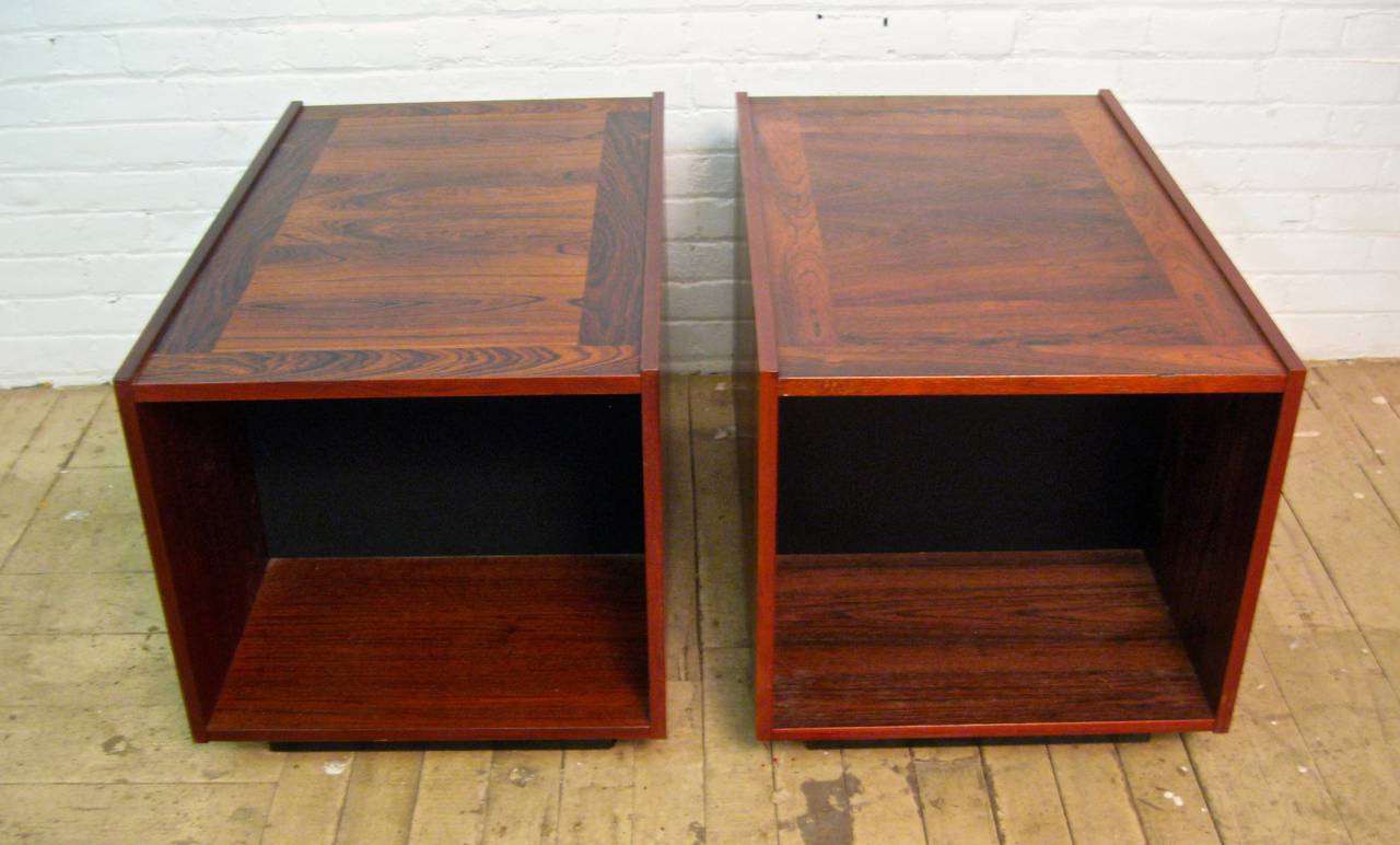 Danish Modern Rosewood End Tables 1