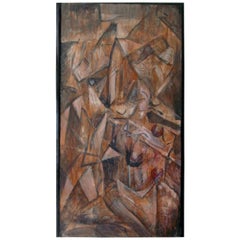 "Fracture 1" Cubist Painting