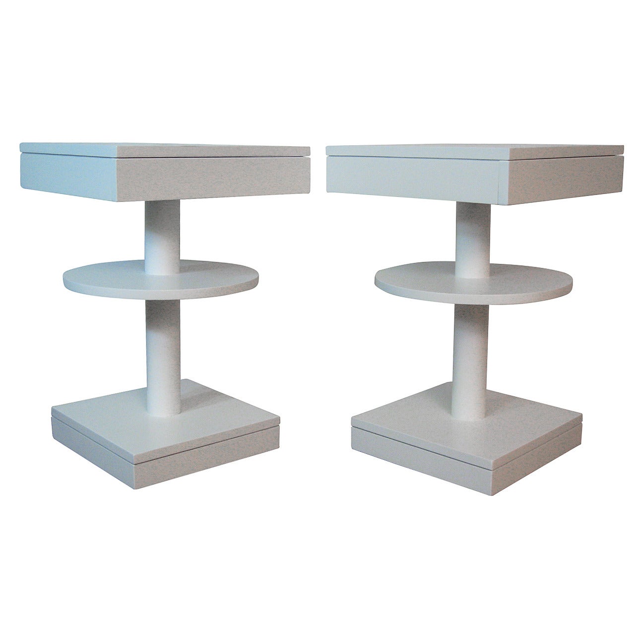 Moderne Lacquered End Tables in the Manner of Tommi Parzinger